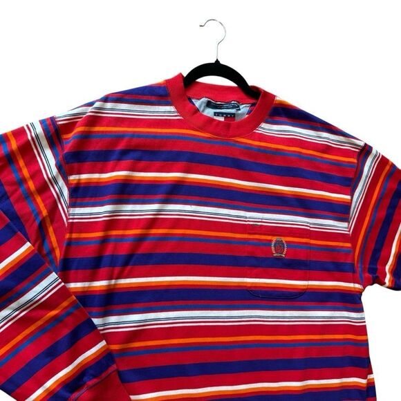 Tommy Hilfiger Vintage NWOT Striped Long Sleeve Crew Neck T-Shirt - Picture 4 of 7